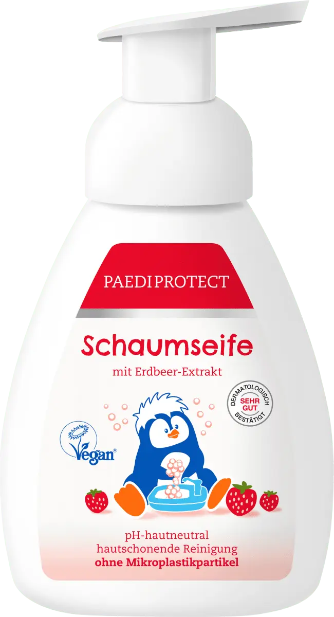 Пенное мыло клубника 250 мл PAEDIPROTECT
Пенное мыло клубника 250 мл PAEDIPROTECT