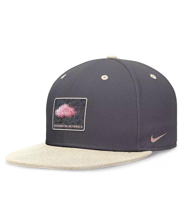 Мужская графитовая/натуральная кепка Washington Nationals City Connect True Fitted Nike
Мужская графитовая/натуральная кепка Washington Nationals City Connect True Fitted Nike