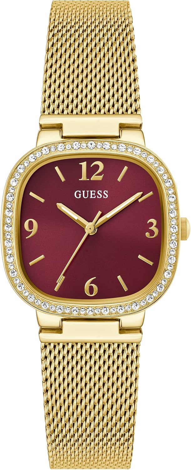 GUESS Rounded Square браслетные часы, Gold Tone/Gold Tone/Red
GUESS Rounded Square браслетные часы, Gold Tone/Gold Tone/Red