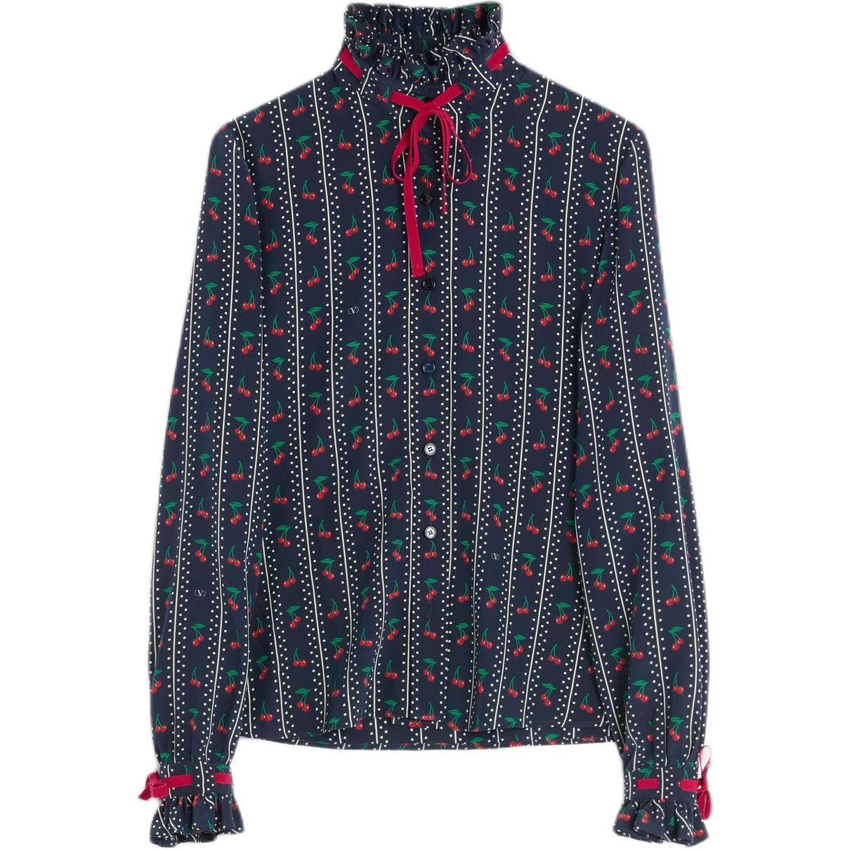 Valentino SS25 CHERRYFIC Рубашка Women's Marine Blue
Valentino SS25 CHERRYFIC Рубашка Women's Marine Blue