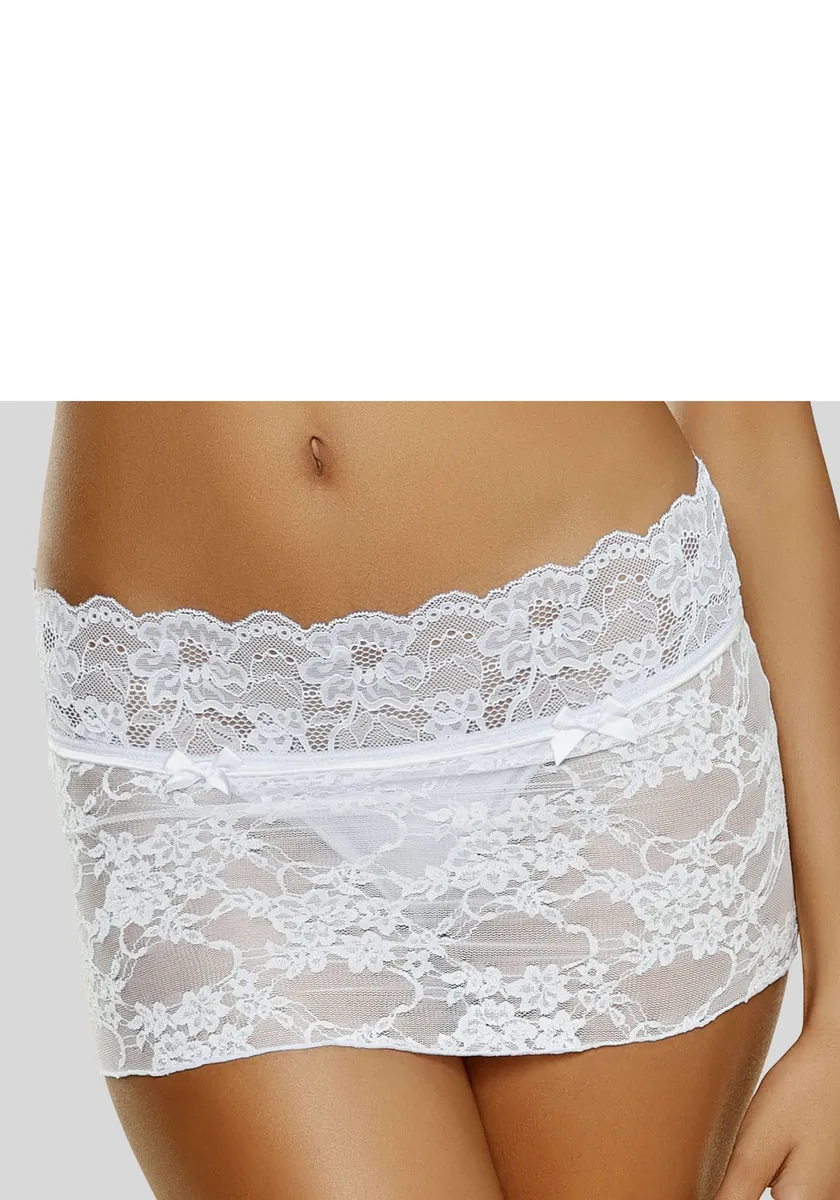 Юбка-стринг LASCANA из слегка прозрачного эластичного кружева, голубой
Юбка-стринг LASCANA из слегка прозрачного эластичного кружева, голубой