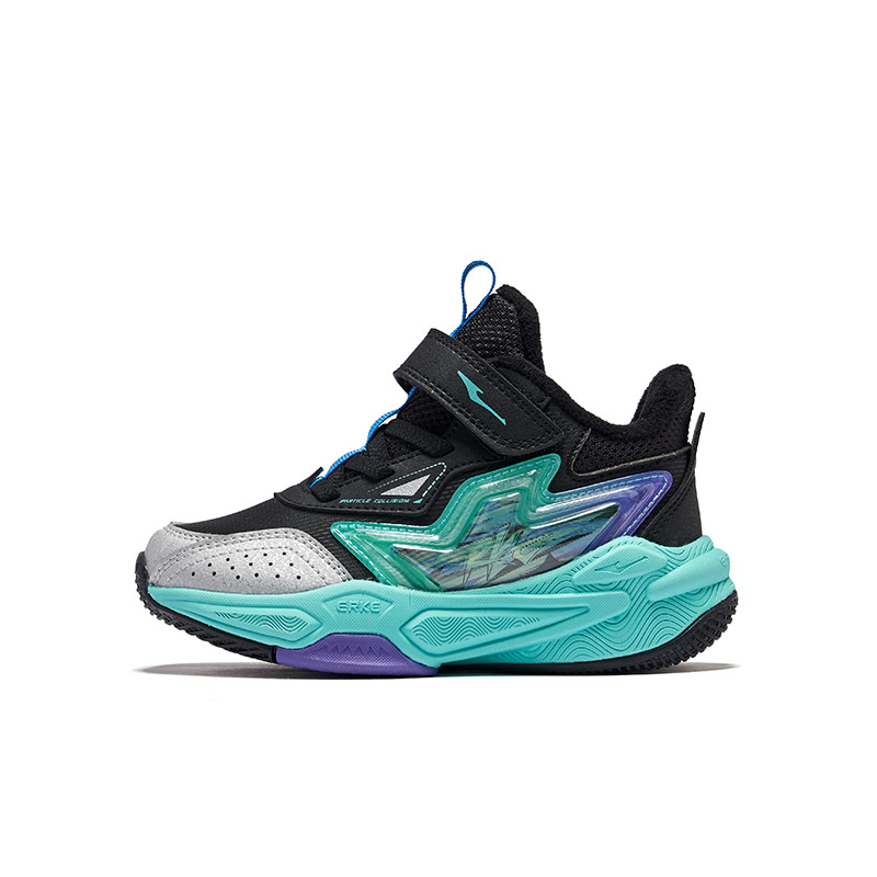 ERKE KIDS Износостойкие детские баскетбольные кроссовки Jet Black Bright Silver Kids 
ERKE KIDS Износостойкие детские баскетбольные кроссовки Jet Black Bright Silver Kids