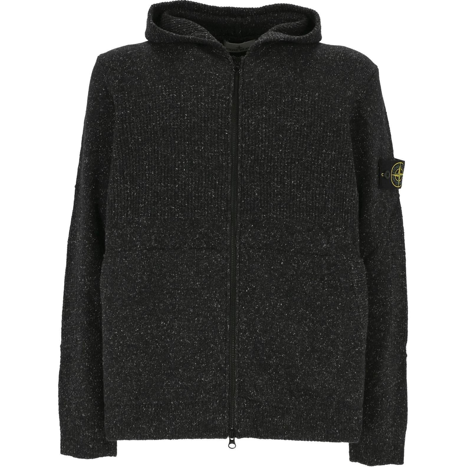 Застегивающаяся на молнию вязаная джемпер с капюшоном STONE ISLAND, черный
Застегивающаяся на молнию вязаная джемпер с капюшоном STONE ISLAND, черный