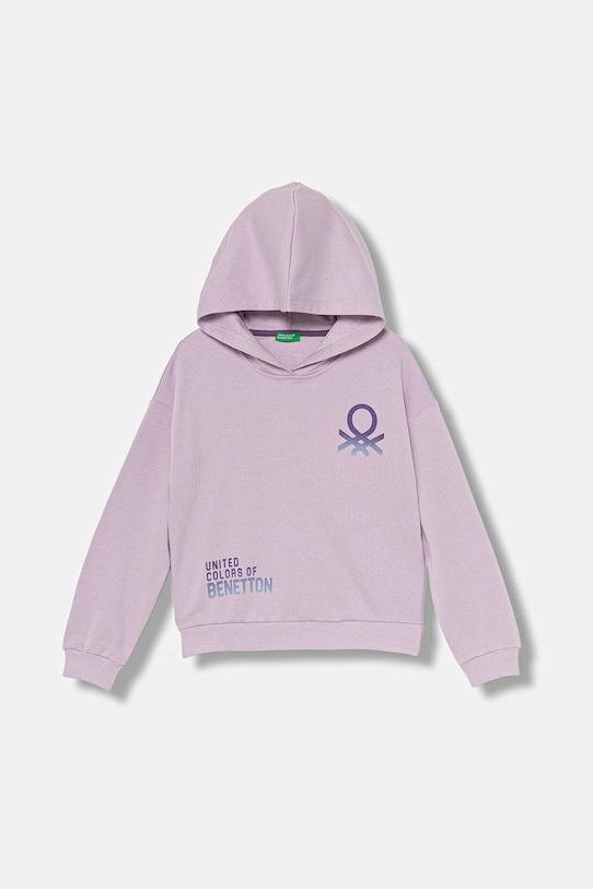 Детская хлопковая толстовка United Colors Of Benetton, фиолетовый
Детская хлопковая толстовка United Colors Of Benetton, фиолетовый