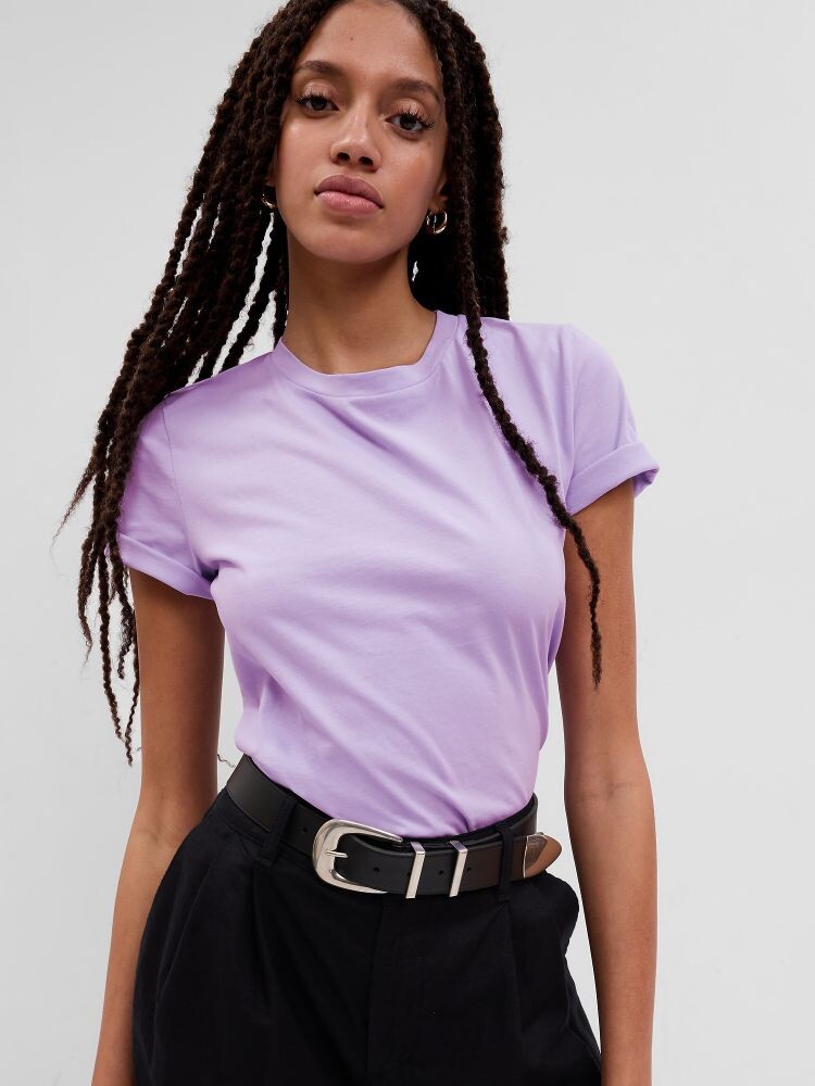 Футболка из органического хлопка Gap, фиолетовый
Футболка из органического хлопка Gap, фиолетовый