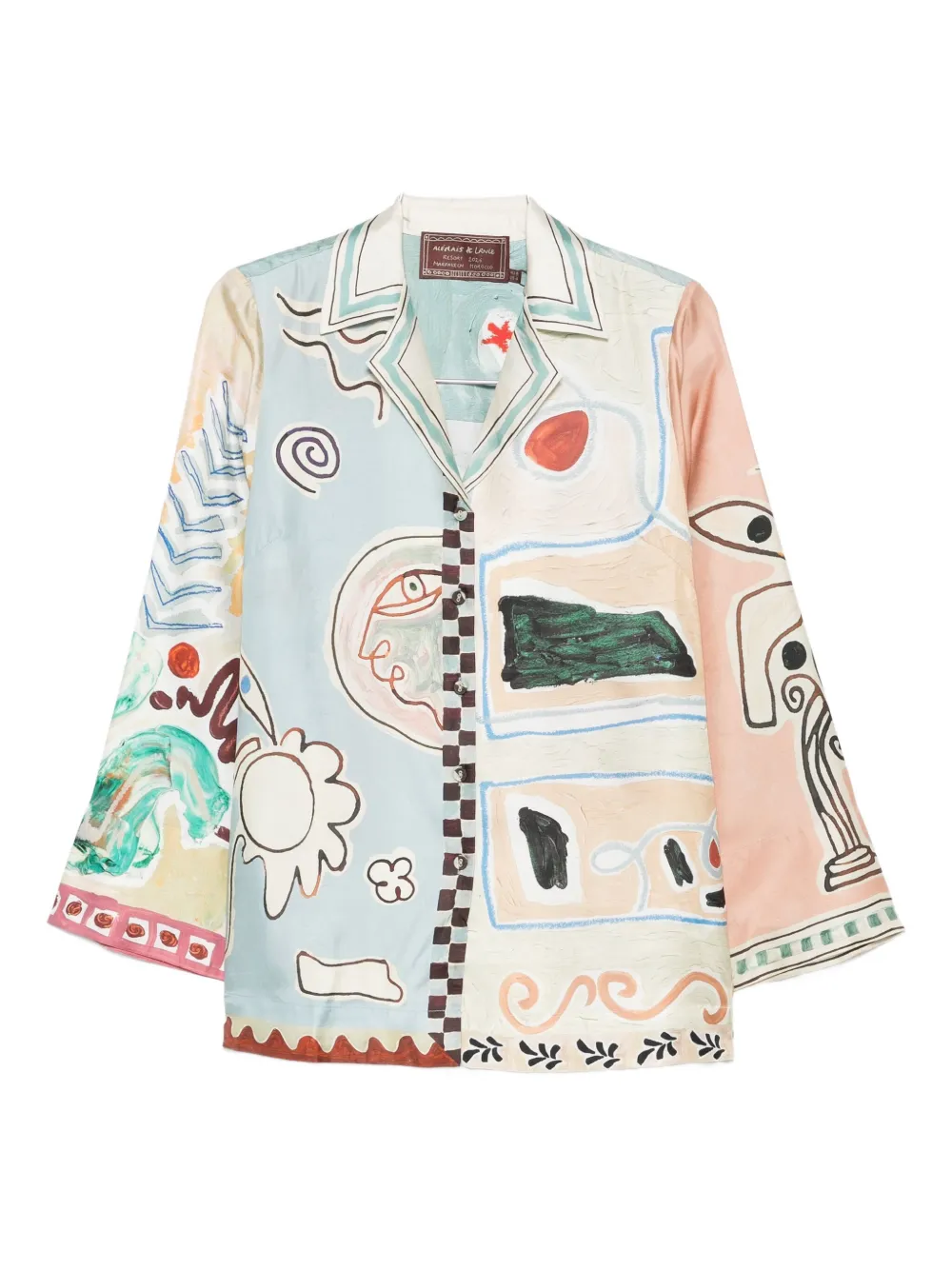 Шелковая рубашка Michelle Alemais, нейтральный
Шелковая рубашка Michelle Alemais, нейтральный