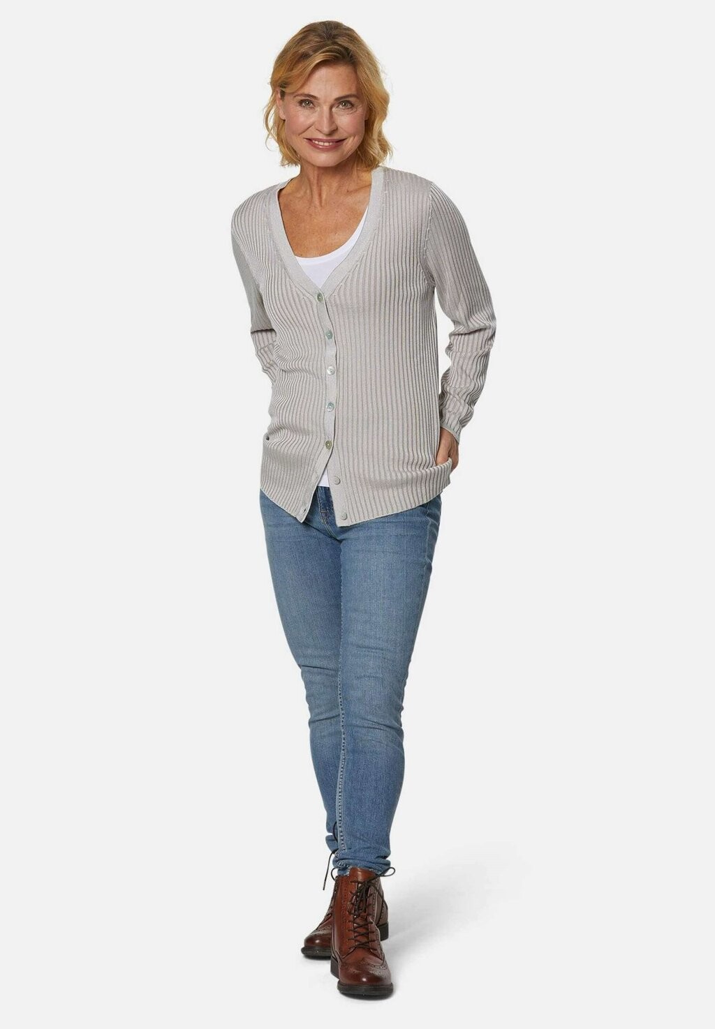 Кардиган GOLDNER, серо-коричневый
Кардиган GOLDNER, серо-коричневый