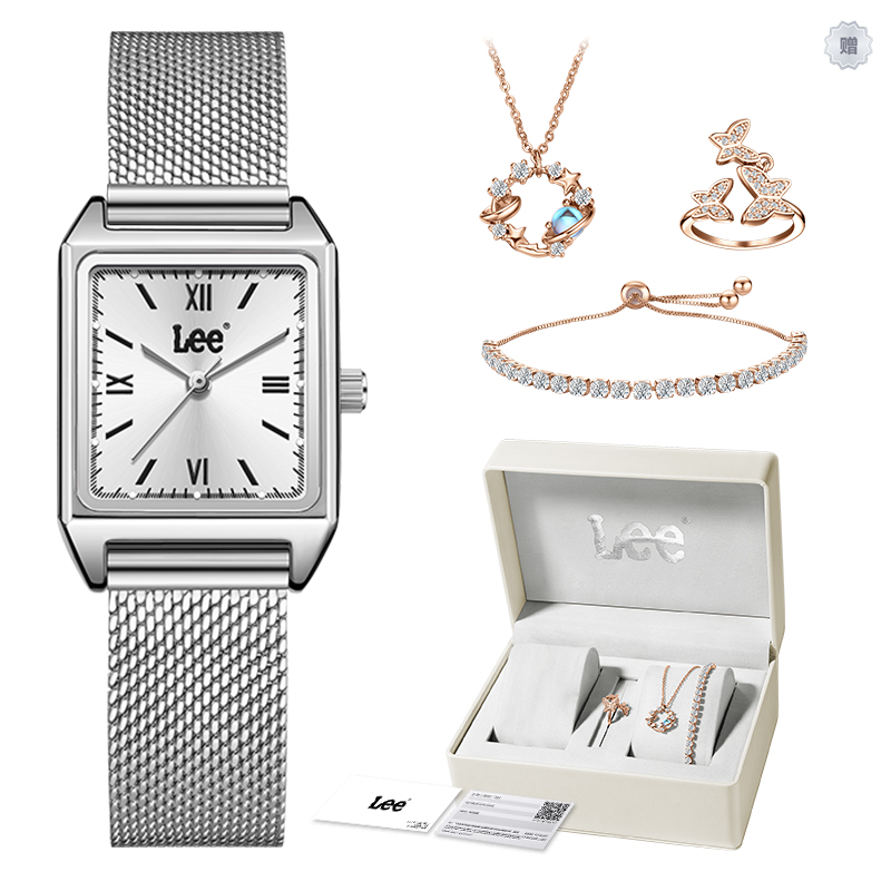 Lee Женские часы кварцевый механизм стальной браслет серебристый циферблат праздничная классика парный подарок подарочная коробка
Lee Женские часы кварцевый механизм стальной браслет серебристый циферблат праздничная классика парный подарок подарочная коробка