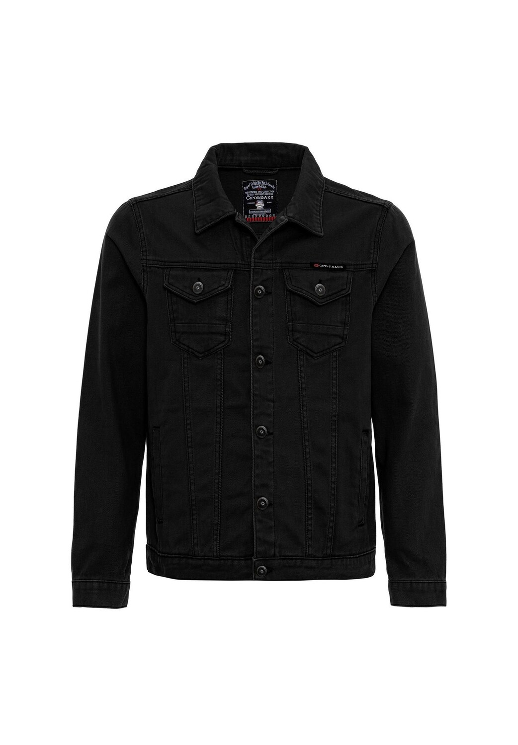 Джинсовая куртка с накладными нагрудными карманами CIPO & BAXX, цвет Flatblack
Джинсовая куртка с накладными нагрудными карманами CIPO & BAXX, цвет Flatblack