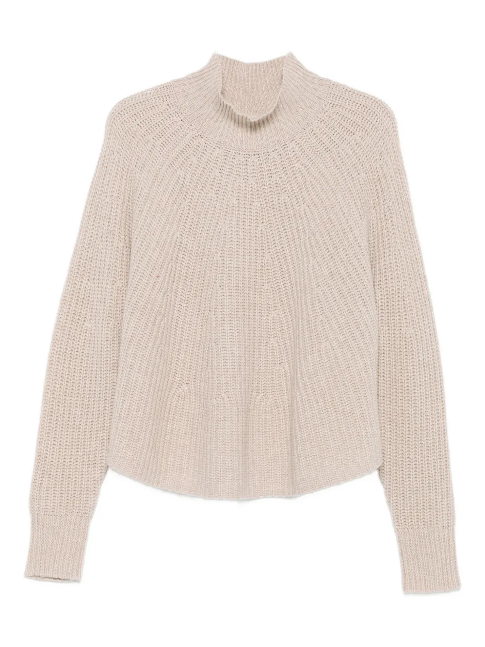 Свитер с высоким воротом и ребристой вязкой ALLUDE, нейтральный
Свитер с высоким воротом и ребристой вязкой ALLUDE, нейтральный