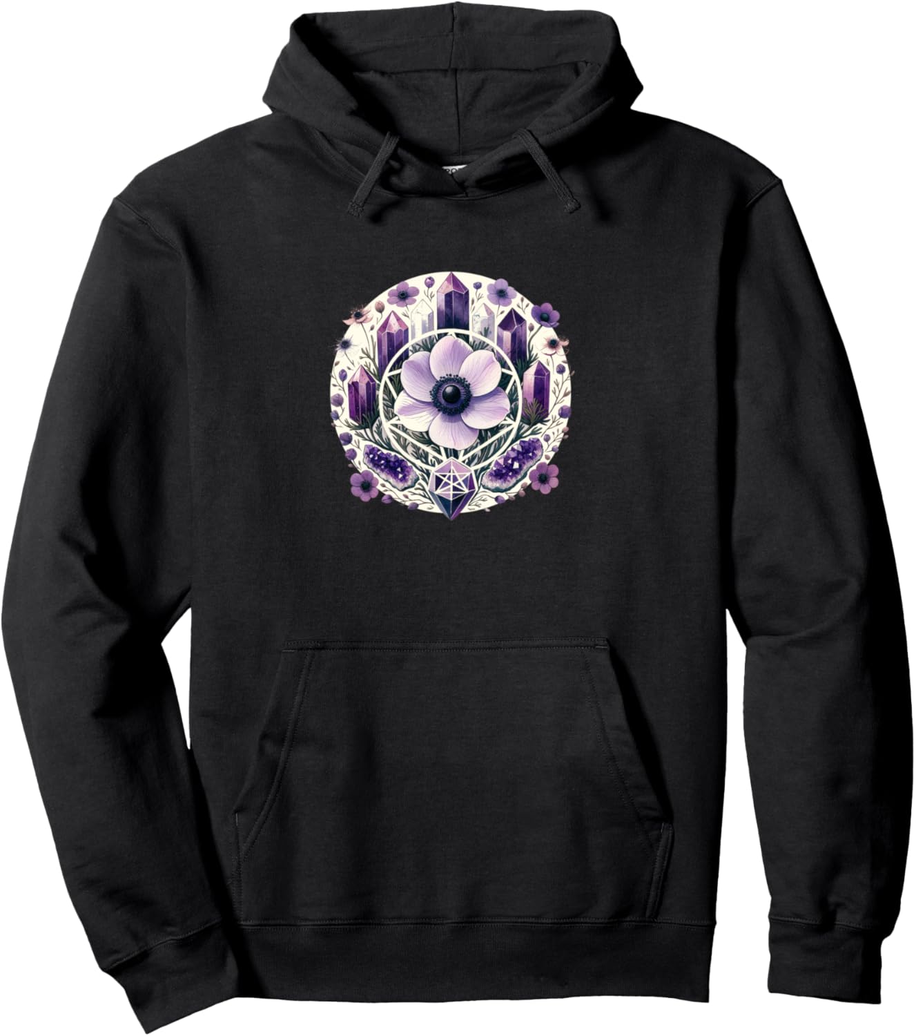 Худи с изображением ведьмы из аметистового кристалла Amethyst Violet Bubb, черный
Худи с изображением ведьмы из аметистового кристалла Amethyst Violet Bubb, черный
