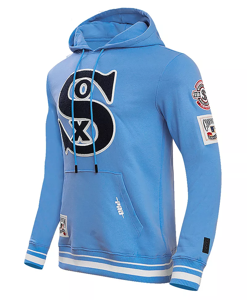 Мужской флисовый пуловер с капюшоном Pro Standard Chicago White Sox, синий
Мужской флисовый пуловер с капюшоном Pro Standard Chicago White Sox, синий