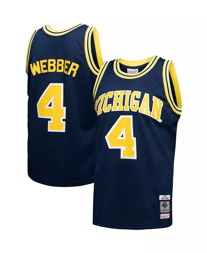 Мужская свингерская футболка игрока Michigan Wolverines Криса Уэббера в синем цвете Mitchell & Ness
Мужская свингерская футболка игрока Michigan Wolverines Криса Уэббера в синем цвете Mitchell & Ness