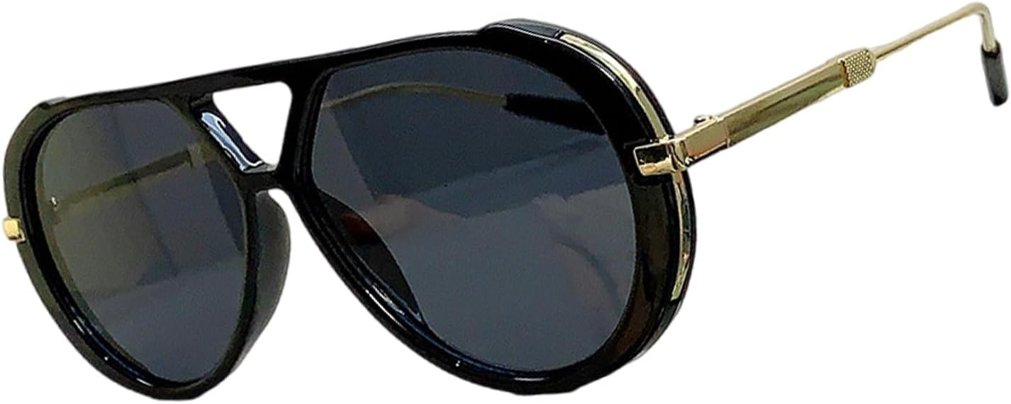 Солнцезащитные очки в стиле ретро с двойной перемычкой и круглыми линзами для женщин, идеально подходящие для повседневного использования на работе и на открытом воздухе PANGBOER, Black Frame Gray Pie
Солнцезащитные очки в стиле ретро с двойной перемычкой и круглыми линзами для женщин, идеально подходящие для повседневного использования на работе и на открытом воздухе PANGBOER, Black Frame Gray Pie