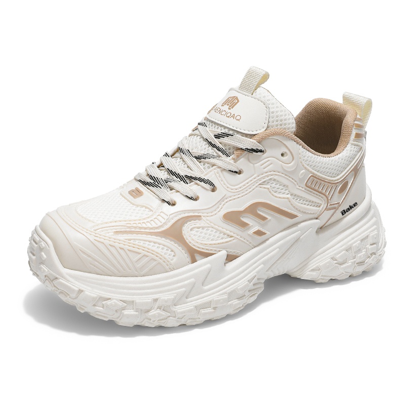 BAKE Амортизирующие противоскользящие и износостойкие кроссовки мужские низкие массивные белые, цвет White
BAKE Амортизирующие противоскользящие и износостойкие кроссовки мужские низкие массивные белые, цвет White