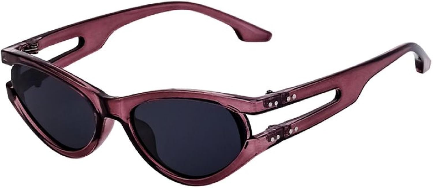 Сексуальные солнцезащитные очки в стиле панк «кошачий глаз» овальной формы для женщин, роскошная модная полуячеистая оправа, защита от УФ-излучения UV400 TVTBBVV, C7purple
Сексуальные солнцезащитные очки в стиле панк «кошачий глаз» овальной формы для женщин, роскошная модная полуячеистая оправа, защита от УФ-излучения UV400 TVTBBVV, C7purple