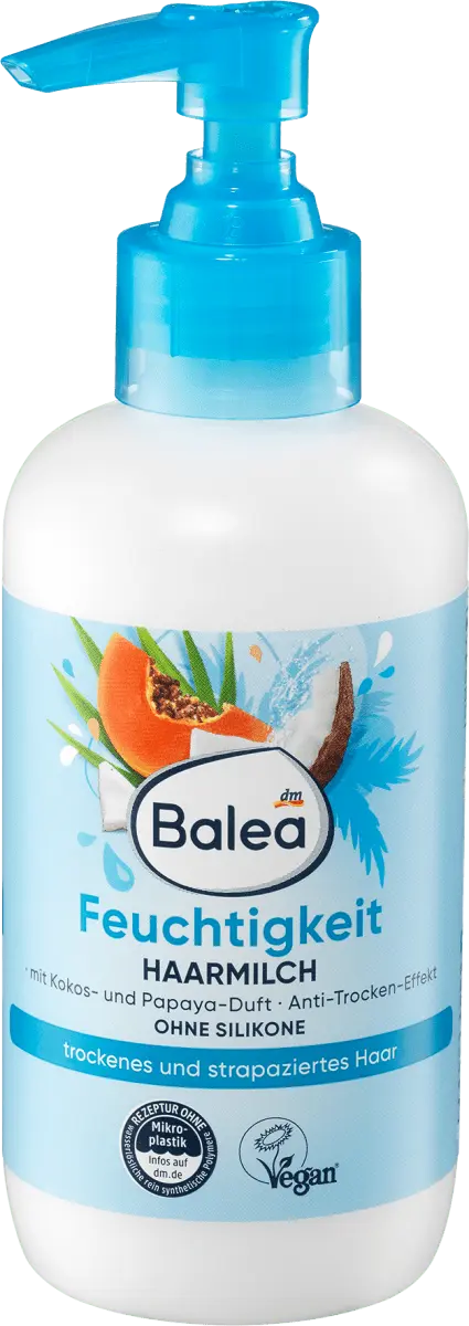 Молочко для волос влага 200 мл. Balea
Молочко для волос влага 200 мл. Balea