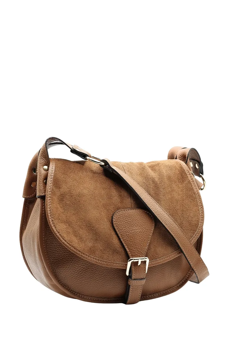 Сумка через плечо COLLEZIONE ALESSANDRO "Roxy", производство Италия, натуральная кожа, коричневый 
Сумка через плечо COLLEZIONE ALESSANDRO "Roxy", производство Италия, натуральная кожа, коричневый