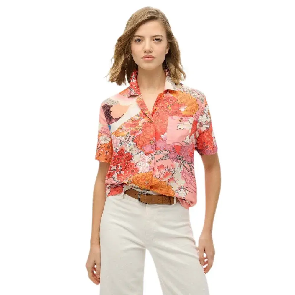 Рубашка с коротким рукавом Superdry Beach Resort, оранжевый
Рубашка с коротким рукавом Superdry Beach Resort, оранжевый