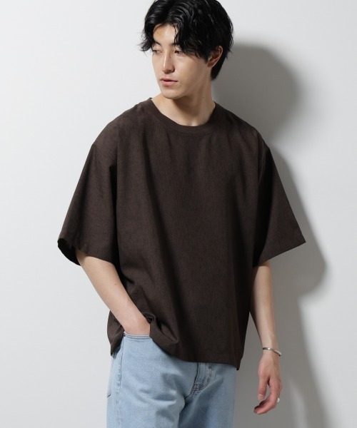 Футболка с коротким рукавом, технологичная льняная ткань NANO universe, коричневый
Футболка с коротким рукавом, технологичная льняная ткань NANO universe, коричневый