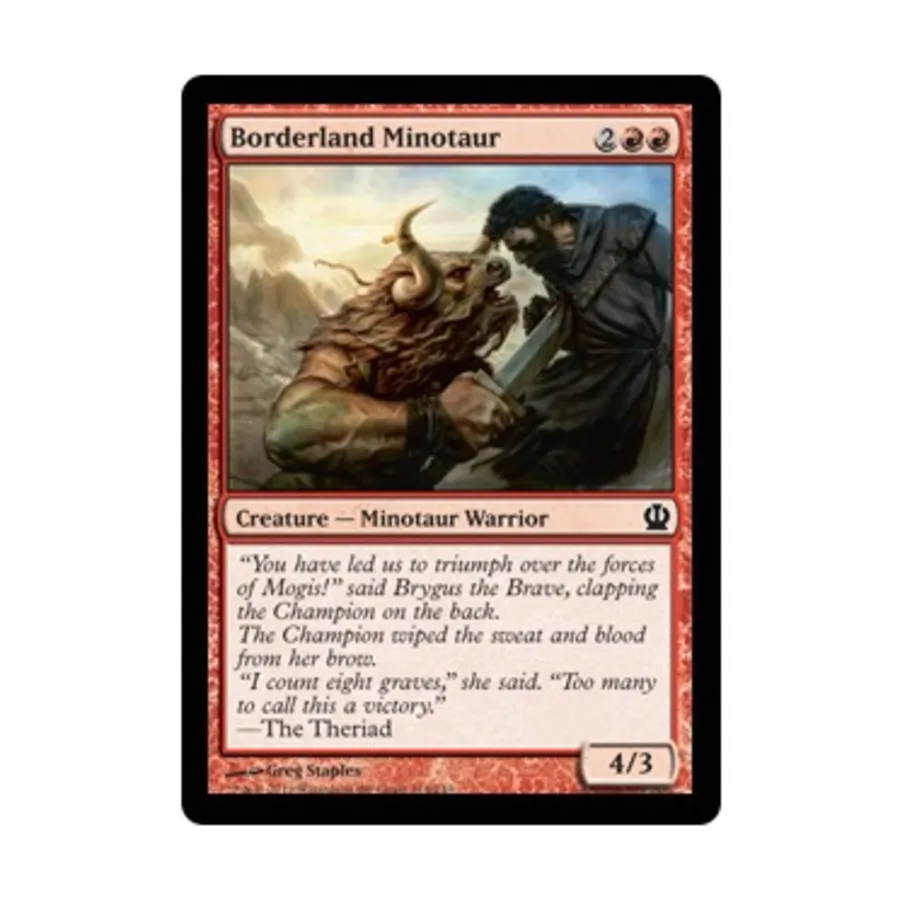 CCG Пограничный Минотавр (клавиша C), MTG - Theros
CCG Пограничный Минотавр (клавиша C), MTG - Theros