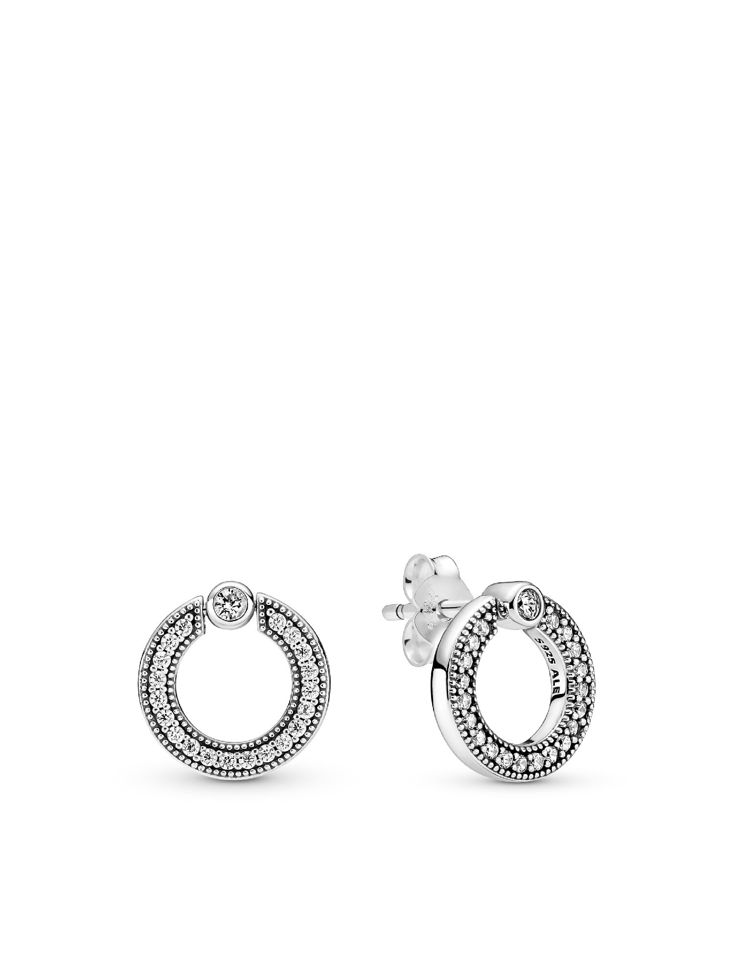 Комплект из ожерелья и серег с кругами Паве и логотип Pandora
Комплект из ожерелья и серег с кругами Паве и логотип Pandora