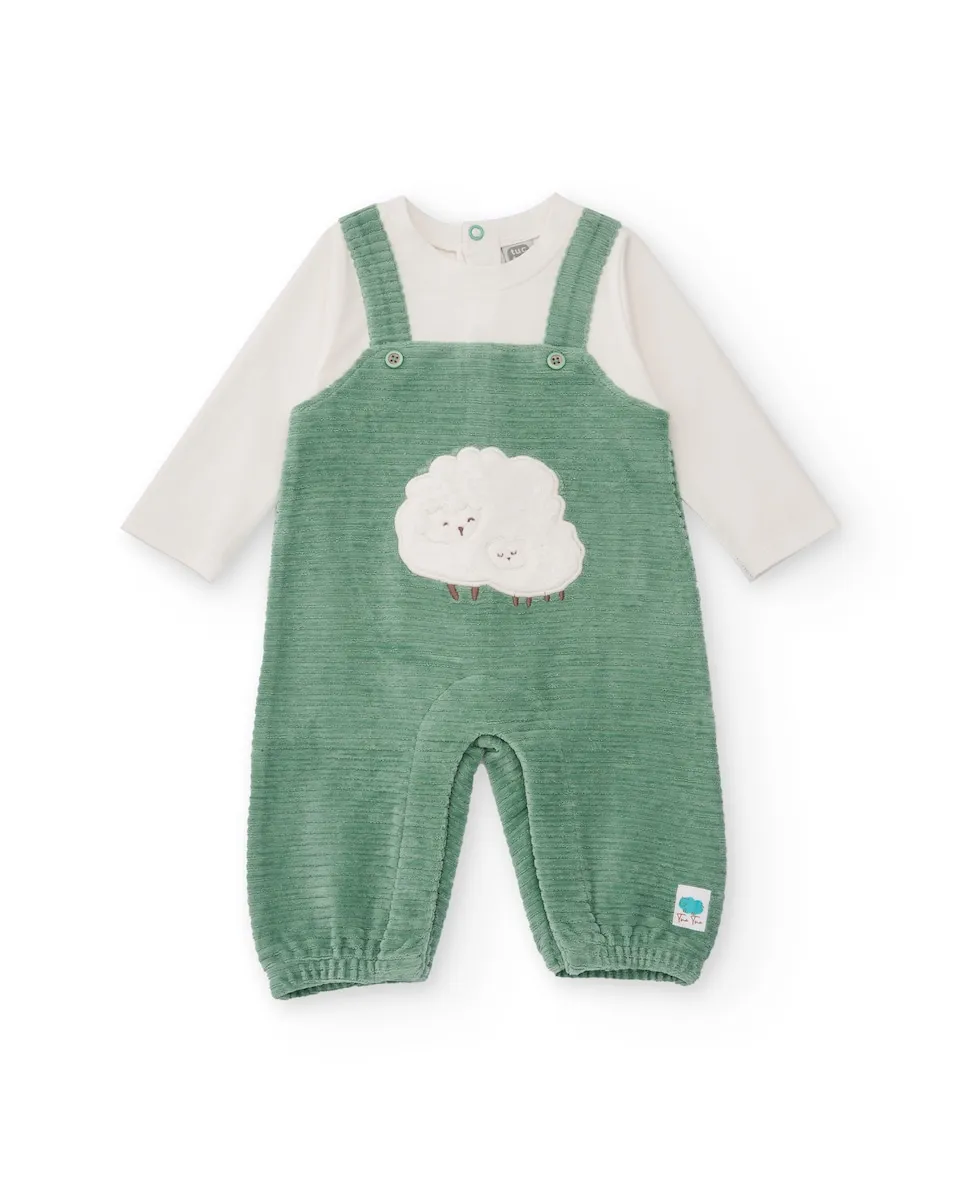 Зеленый детский комбинезон с вышивкой овечек Tuc tuc
Зеленый детский комбинезон с вышивкой овечек Tuc tuc