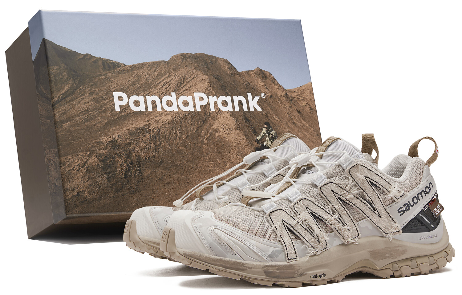 Кроссовки для бега XA PRO 3D LA YAUTE унисекс с низким верхом белый/коричневый/черный Salomon 
Кроссовки для бега XA PRO 3D LA YAUTE унисекс с низким верхом белый/коричневый/черный Salomon