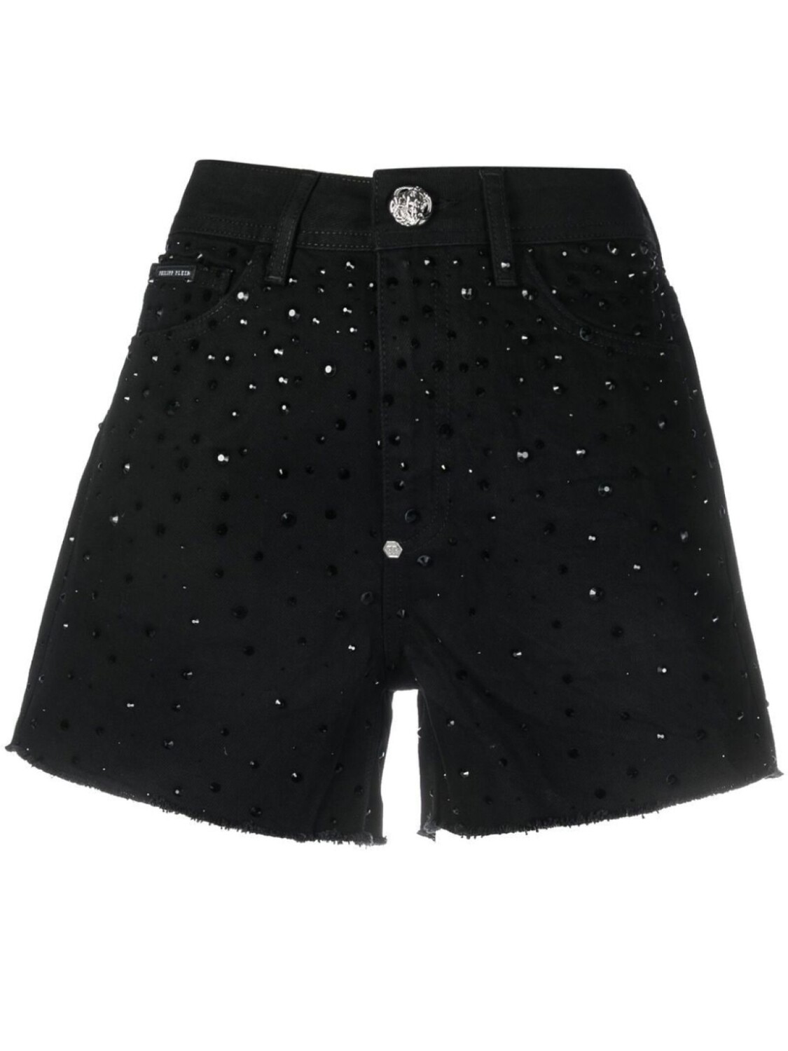 Philipp Plein crystal embellished denim shorts, черный
Philipp Plein crystal embellished denim shorts, черный