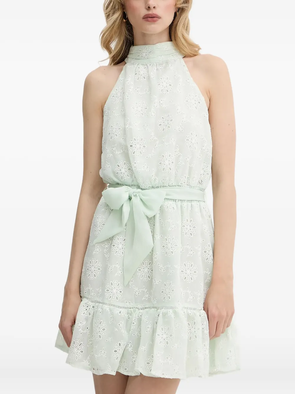 Платье мини с вырезом халтер GUESS USA, зеленый
Платье мини с вырезом халтер GUESS USA, зеленый