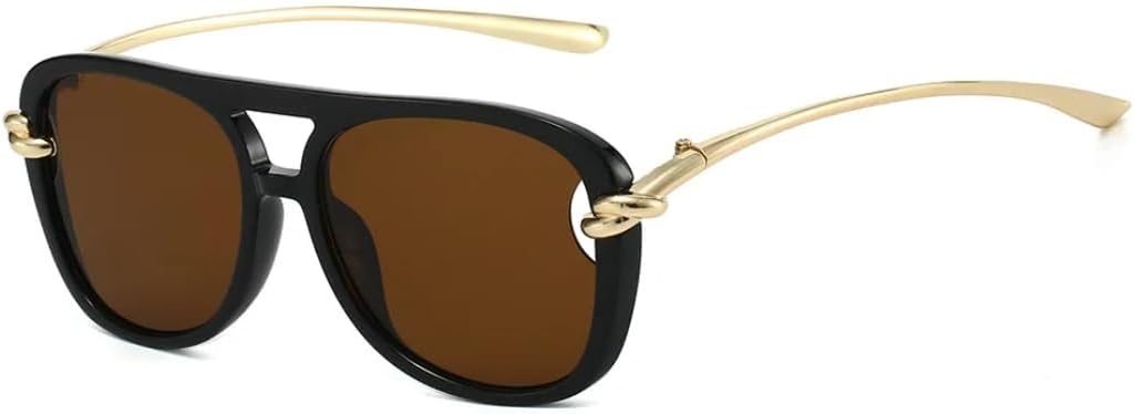 Винтажные большие панк-солнцезащитные очки для женщин, роскошные ретро-очки из металла овальной формы, модные солнцезащитные очки с двойным дужком для использования на открытом воздухе UUPTTPL, Black Tea
Винтажные большие панк-солнцезащитные очки для женщин, роскошные ретро-очки из металла овальной формы, модные солнцезащитные очки с двойным дужком для использования на открытом воздухе UUPTTPL, Black Tea