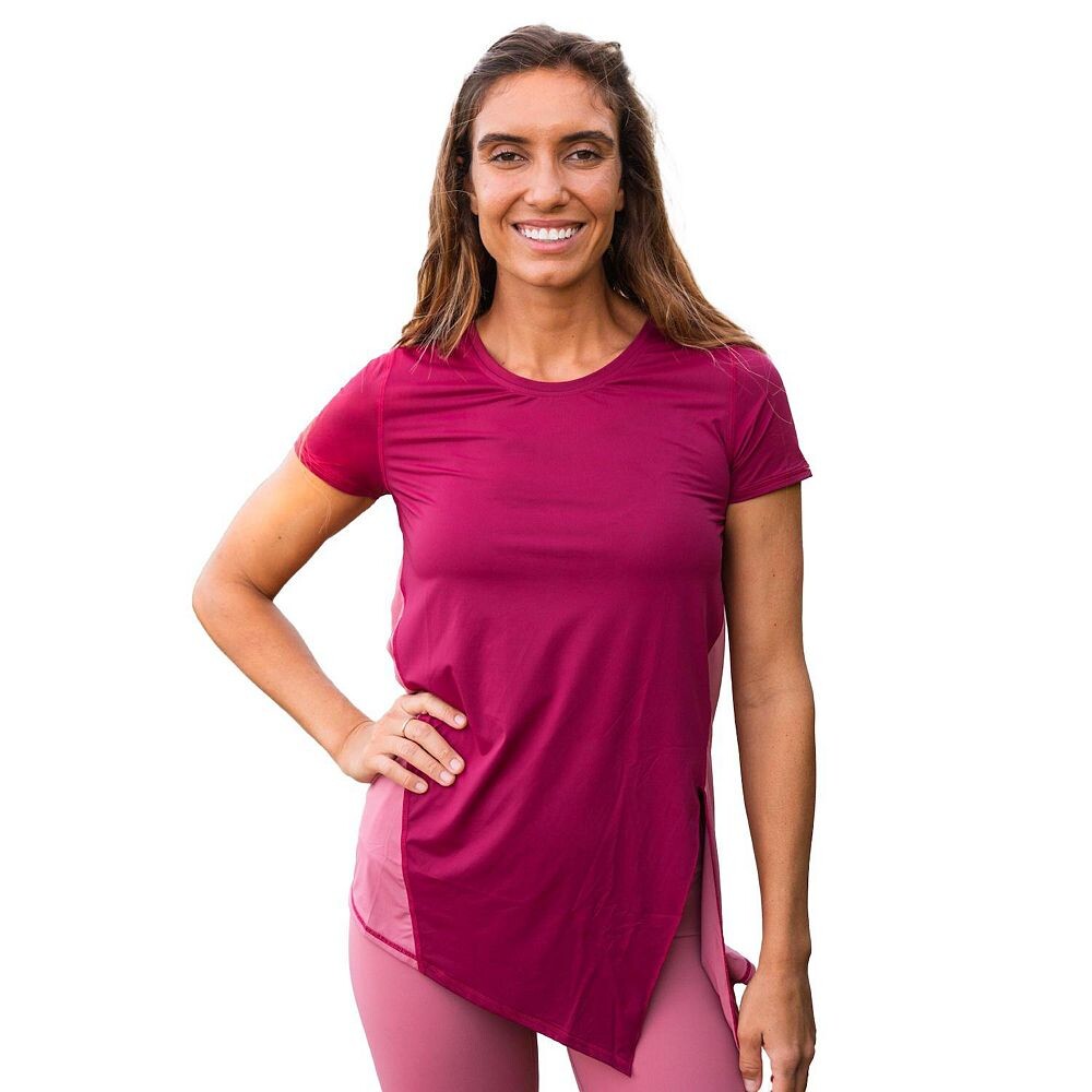 Женская футболка с разрезом по бокам и завязками Calypsa LLC, цвет Cranberry And Pink
Женская футболка с разрезом по бокам и завязками Calypsa LLC, цвет Cranberry And Pink