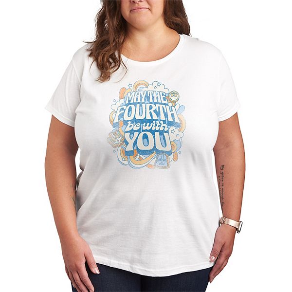 Футболка Vintage Plus Size с принтом "May the Fourth be with you" Star Wars, White, Белый, Футболка Vintage Plus Size с принтом "May the Fourth be with you" Star Wars, White
Футболка Vintage Plus Size с принтом "May the Fourth be with you" Star Wars, White, Белый, Футболка Vintage Plus Size с принтом "May the Fourth be with you" Star Wars, White