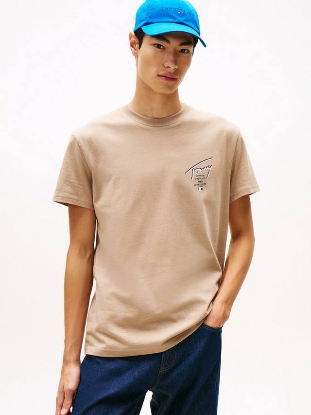 Хлопковая футболка с логотипом Tommy Hilfiger, Coastal Taupe
Хлопковая футболка с логотипом Tommy Hilfiger, Coastal Taupe