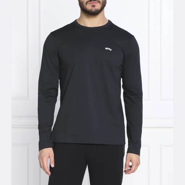 Длинный рукав, изогнутая форма, стандартная посадка. Boss, синий 
Длинный рукав, изогнутая форма, стандартная посадка. Boss, синий