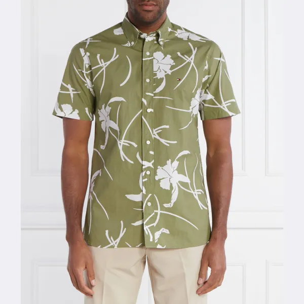 Большая рубашка стандартного кроя в тропическом принте Tommy Hilfiger, зеленый
Большая рубашка стандартного кроя в тропическом принте Tommy Hilfiger, зеленый