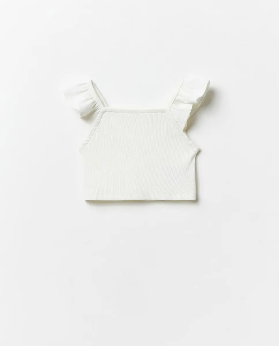 Футболка с оборками Sfera, цвет Crudo
Футболка с оборками Sfera, цвет Crudo