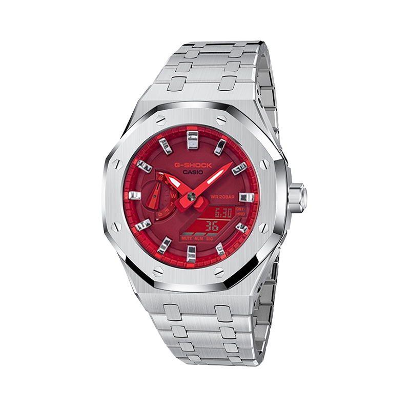 CASIO Retrofit Series Electronic Movement Stainless Steel Strap Watch Unisex Red Watch Dial
CASIO Retrofit Series Electronic Movement Stainless Steel Strap Watch Unisex Red Watch Dial