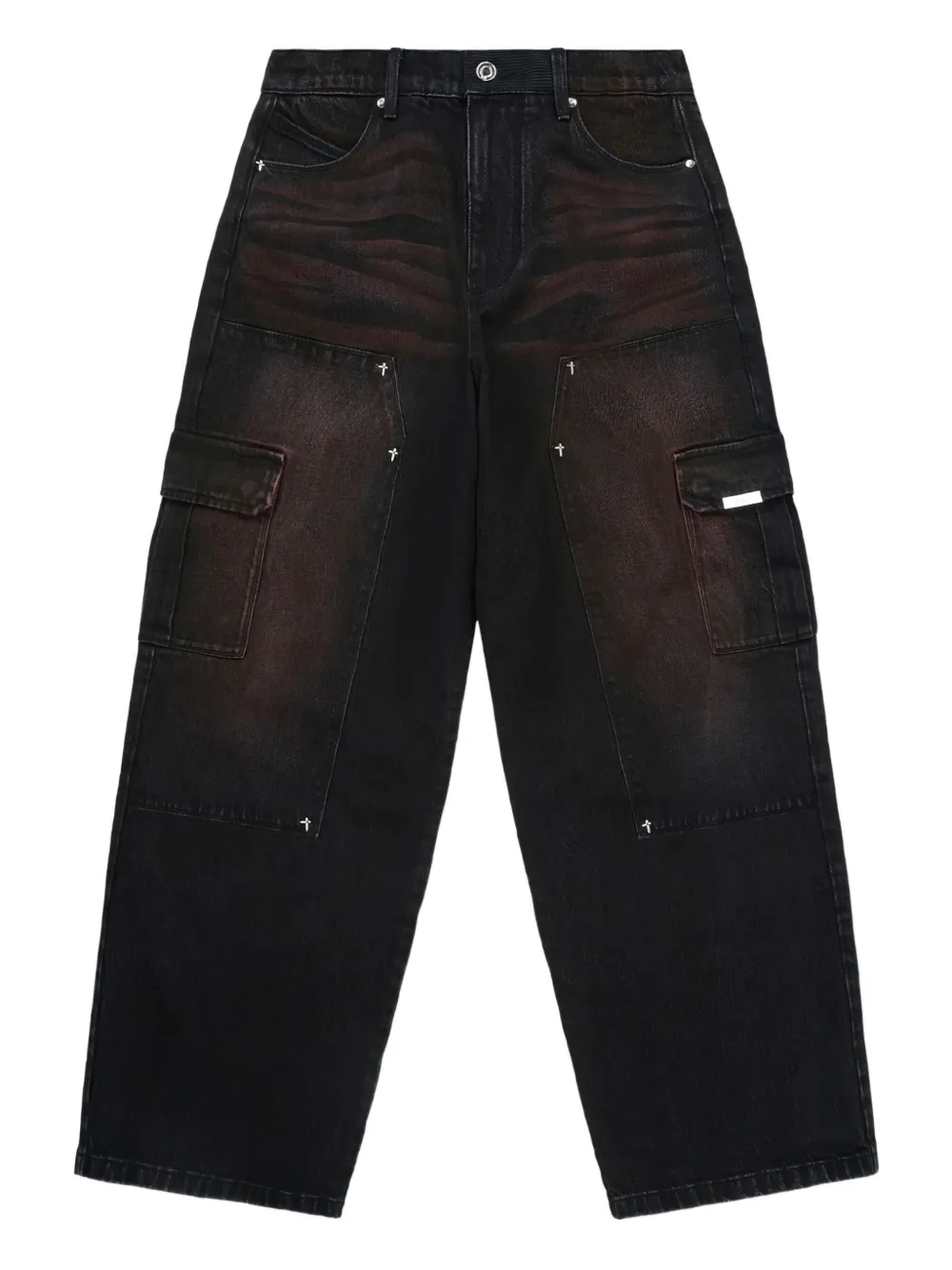 Широкие джинсы карго RTA, черный
Широкие джинсы карго RTA, черный