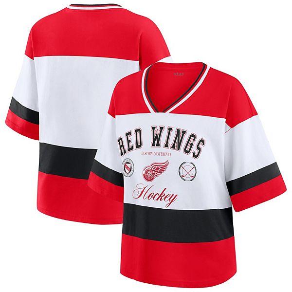 Женская футболка в стиле джерси Detroit Red Wings красного и белого цветов Wear By Erin Andrews, Красный, Женская футболка в стиле джерси Detroit Red Wings красного и белого цветов Wear By Erin Andrews
Женская футболка в стиле джерси Detroit Red Wings красного и белого цветов Wear By Erin Andrews, Красный, Женская футболка в стиле джерси Detroit Red Wings красного и белого цветов Wear By Erin Andrews