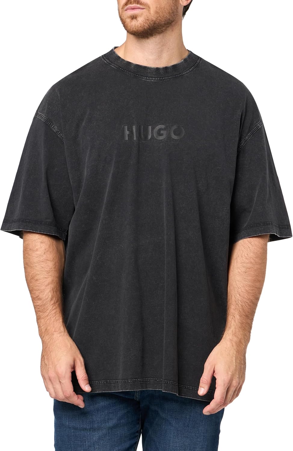 Мужская футболка HUGO с выцветшим логотипом, Black Gloss, Черный, Мужская футболка HUGO с выцветшим логотипом, Black Gloss
Мужская футболка HUGO с выцветшим логотипом, Black Gloss, Черный, Мужская футболка HUGO с выцветшим логотипом, Black Gloss