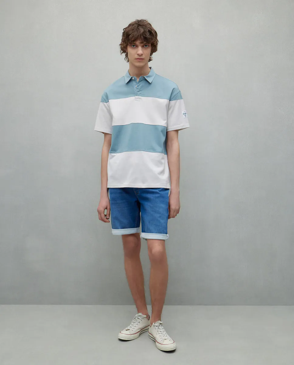 Мужские трикотажные джинсовые шорты Easy Wear, бледно-голубой
Мужские трикотажные джинсовые шорты Easy Wear, бледно-голубой