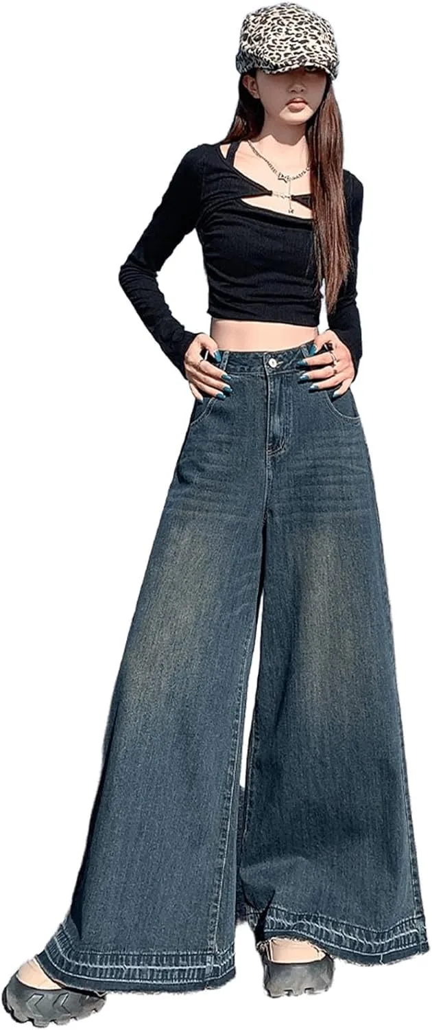 Джинсы-клеш High Waisted с бахромой, Oversized, Retro Blue LREUIP
Джинсы-клеш High Waisted с бахромой, Oversized, Retro Blue LREUIP