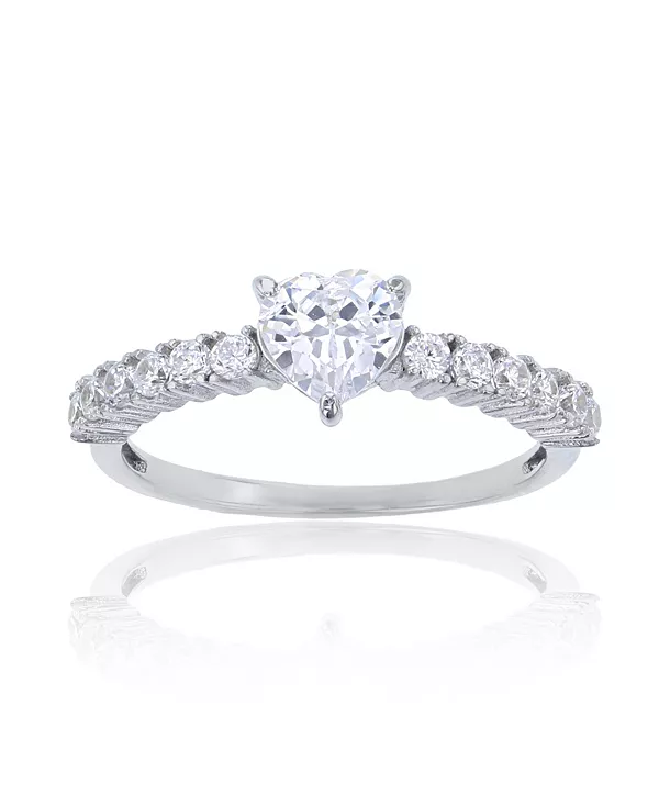 Кольцо с красным, зеленым, фиолетовым или белым кубическим цирконием в форме сердца из стерлингового серебра с родиевым покрытием Macy'S, white
Кольцо с красным, зеленым, фиолетовым или белым кубическим цирконием в форме сердца из стерлингового серебра с родиевым покрытием Macy'S, white