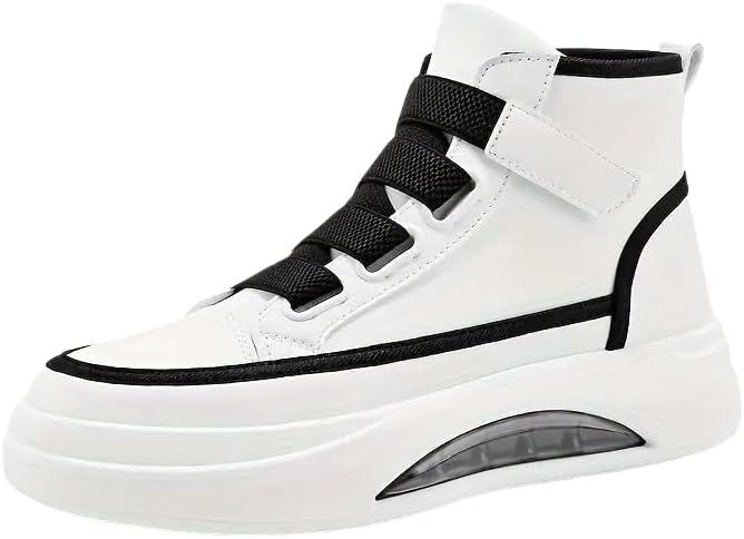 Мужские повседневные высокие кеды - верх из дышащего микрофибра, нескользящая резиновая подошва, Синие шнурки и круглый носок, Кроссовки для активного отдыха на все сезоны в городском стиле Clolinde
Мужские повседневные высокие кеды - верх из дышащего микрофибра, нескользящая резиновая подошва, Синие шнурки и круглый носок, Кроссовки для активного отдыха на все сезоны в городском стиле Clolinde