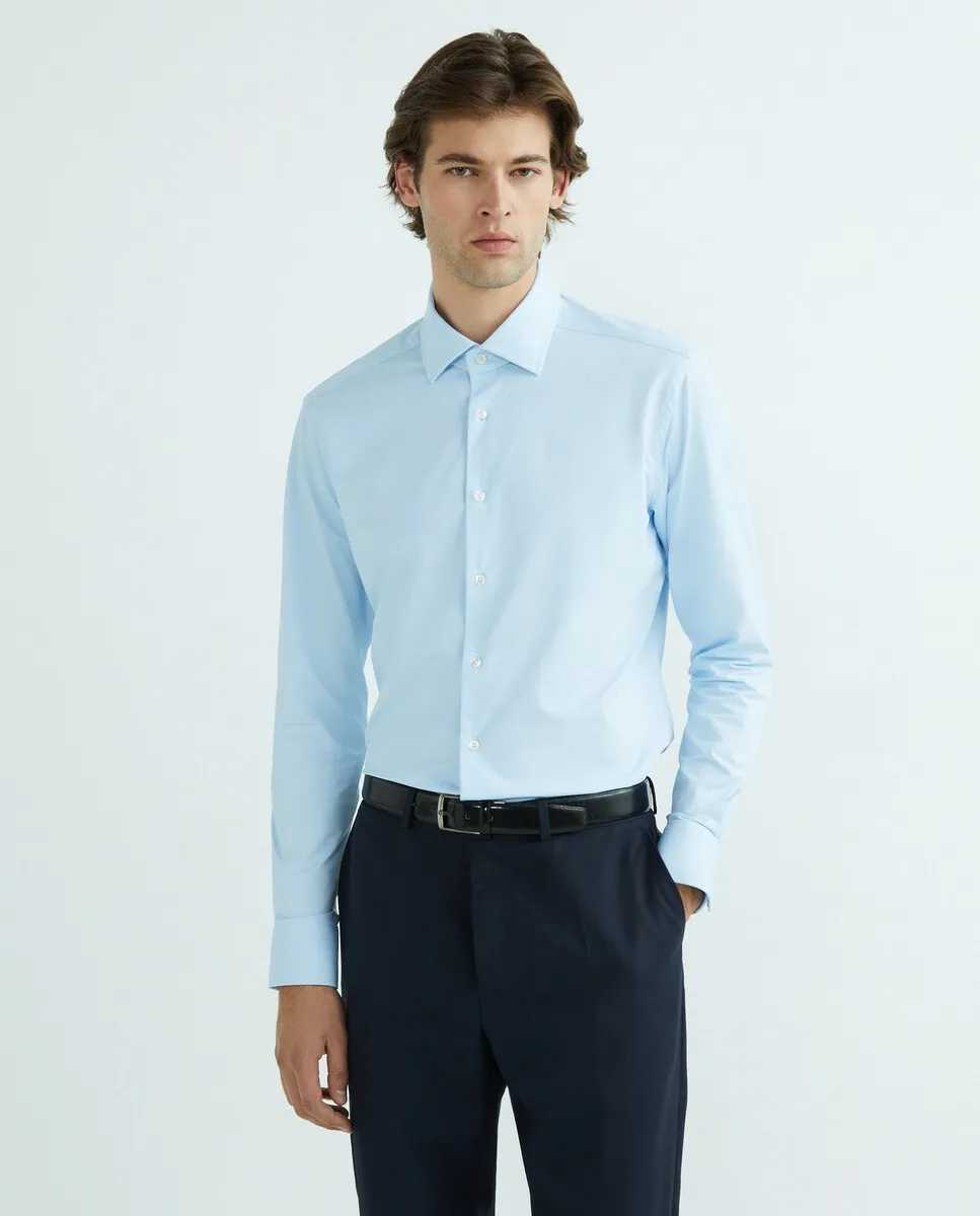Итальянская мужская спортивная рубашка стандартного кроя Xacus, светло-голубой
Итальянская мужская спортивная рубашка стандартного кроя Xacus, светло-голубой