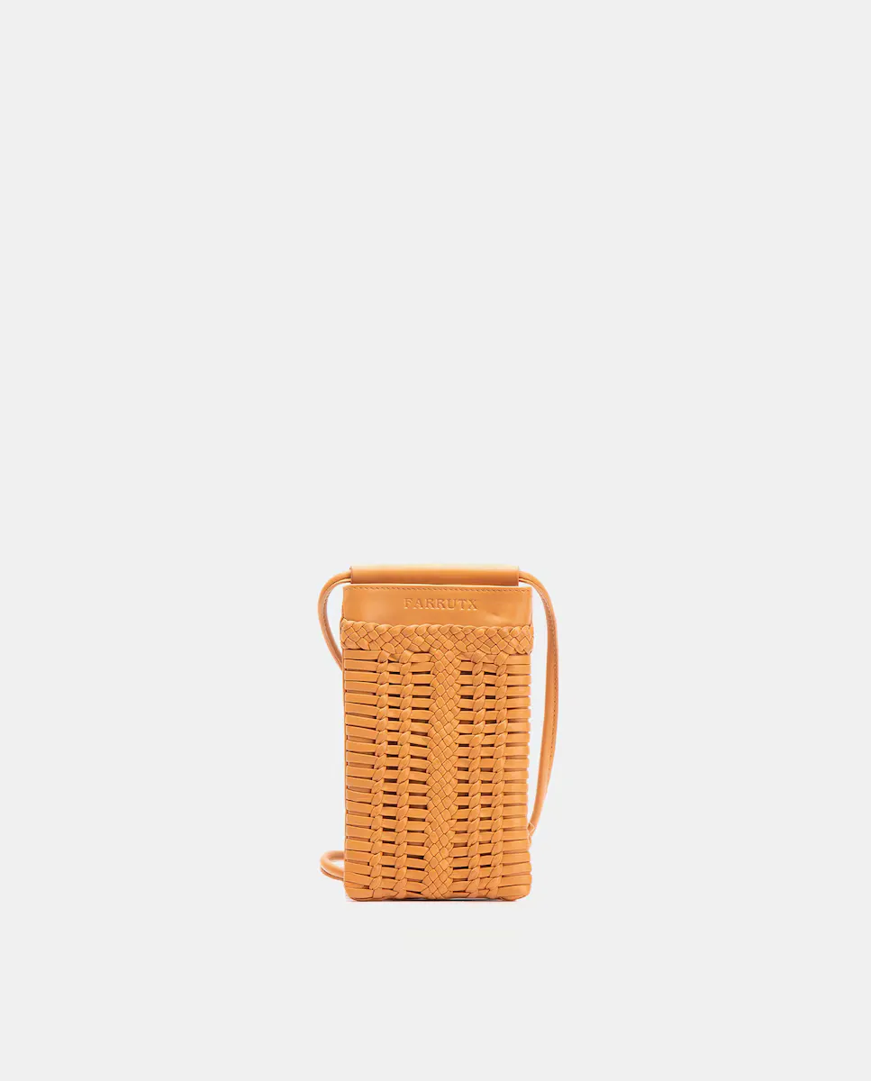 Коричневая кожаная плетеная сумка для мобильного телефона Farrutx, коричневый
Коричневая кожаная плетеная сумка для мобильного телефона Farrutx, коричневый