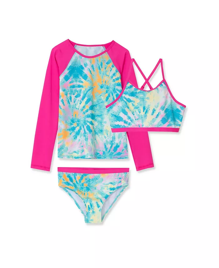 Детский купальный комплект с рашгардом, устойчивым к хлору, для девочек Lands' End, розовый
Детский купальный комплект с рашгардом, устойчивым к хлору, для девочек Lands' End, розовый