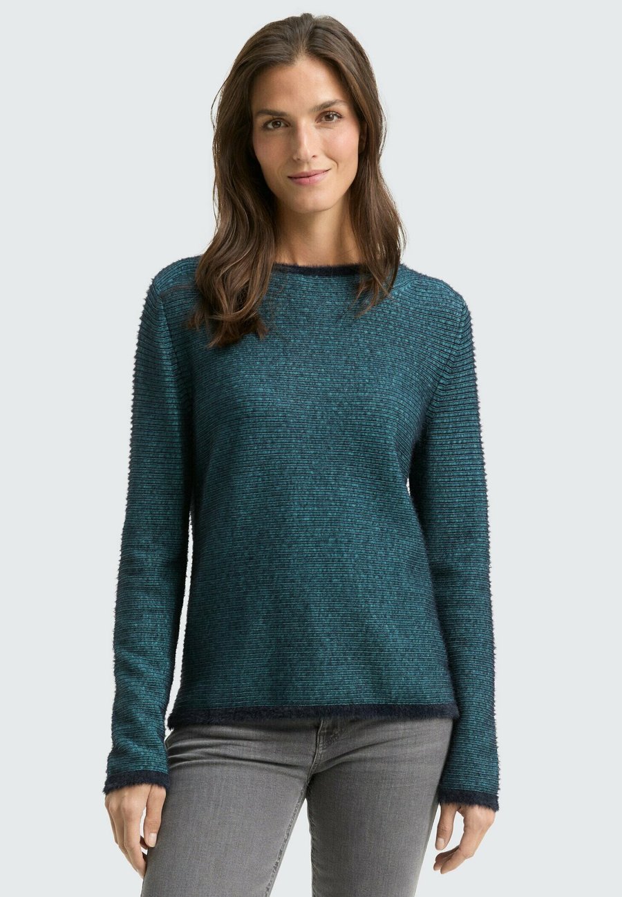 Джемпер TOM TAILOR Jumper, Teal Stripe With Featheryarn/Green
Джемпер TOM TAILOR Jumper, Teal Stripe With Featheryarn/Green