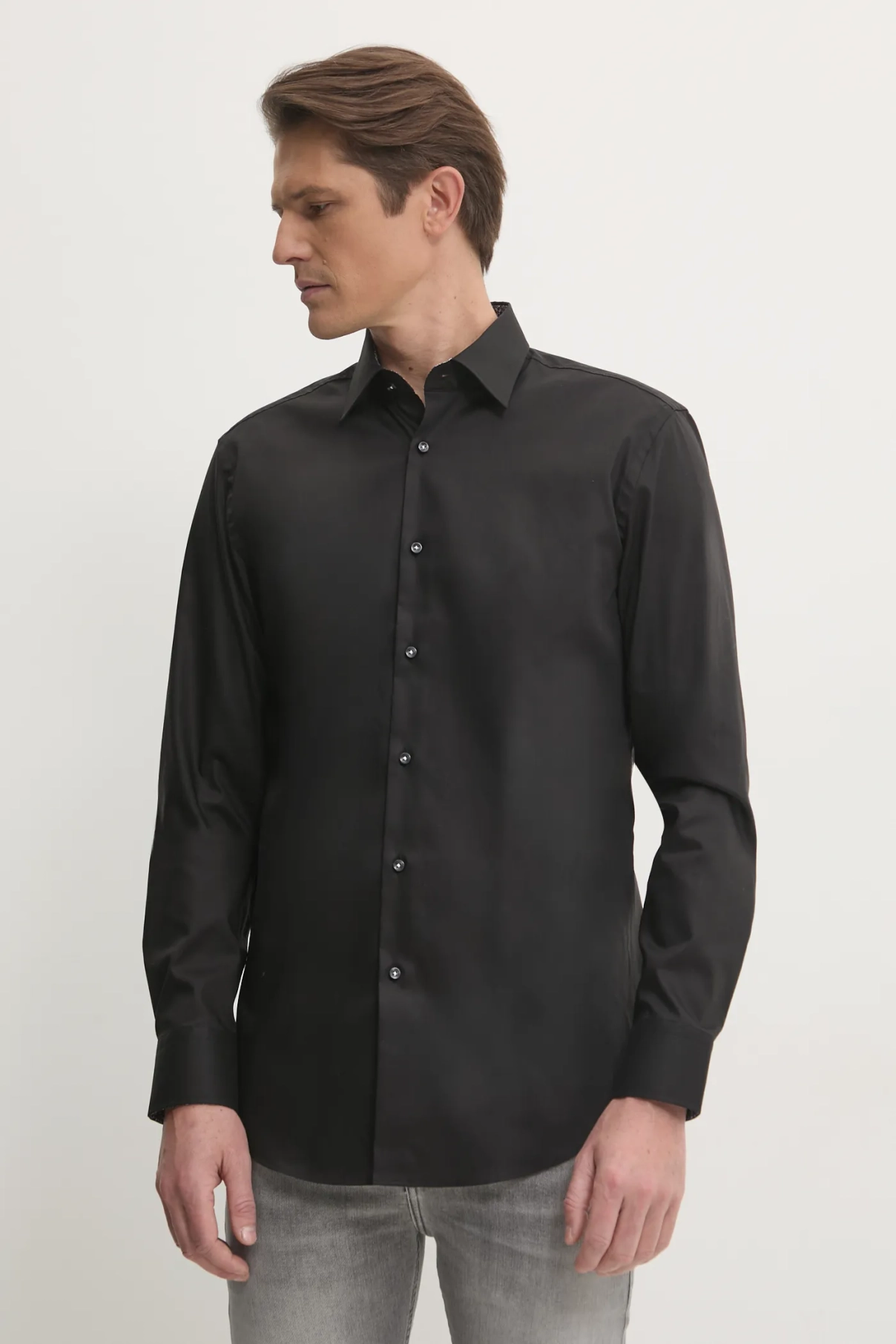 Хлопковая рубашка BOSS, черный
Хлопковая рубашка BOSS, черный